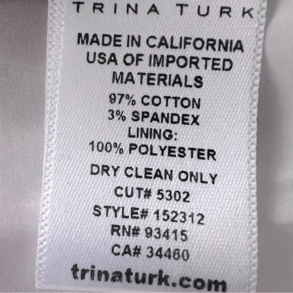 Trina Turk Patchwork Sleeveless Sheath Dress Size 2 - Picture 5 of 8